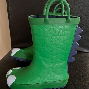 Toddler dinosaur rain boots